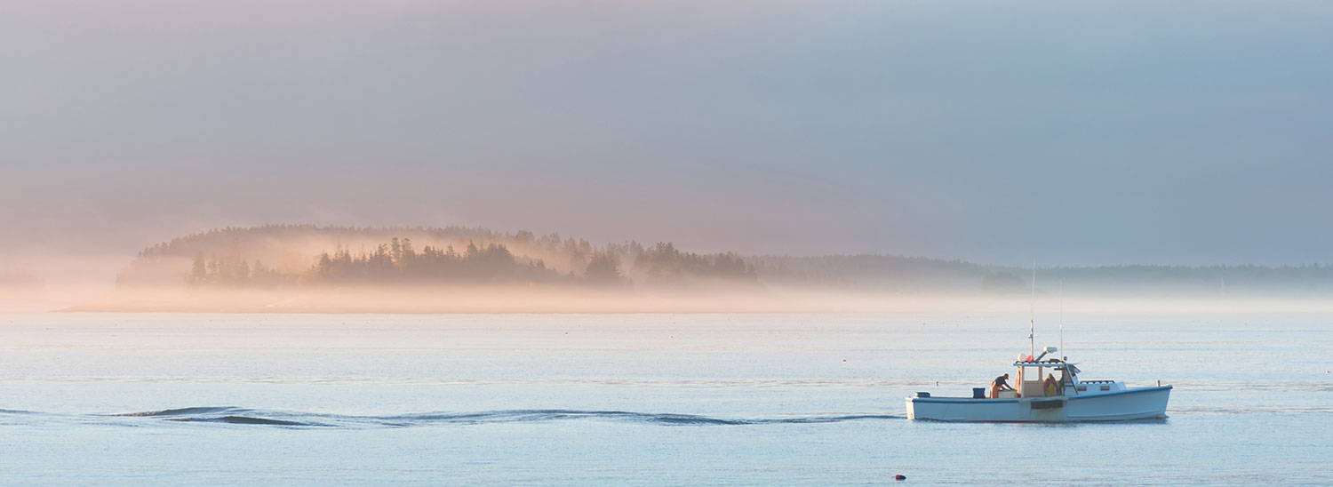 Maine Lobster Boat in the Morning