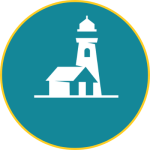 coastal preparedness circle icon