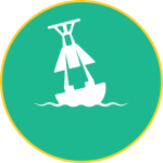 maritime safety circle icon