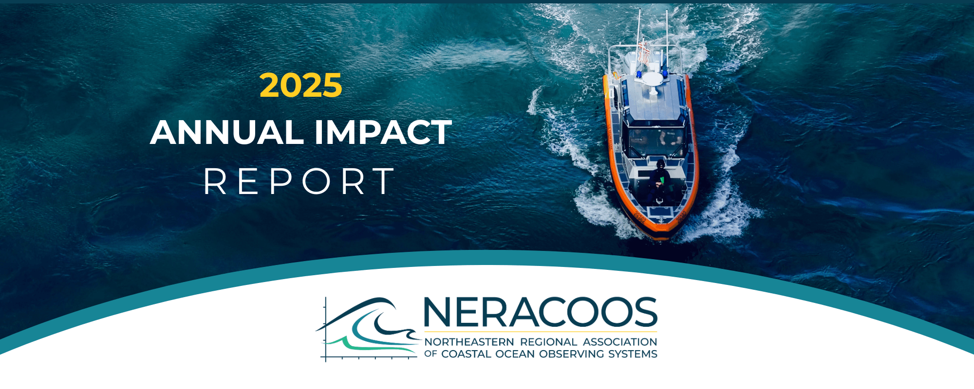 2025-annual-impact-report-header 2025 Annual Impact Report text over image of Coast Guard boat in ocean
