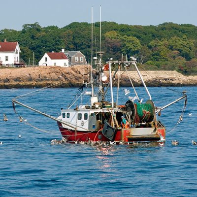 fishing trawler in Gloucester, MA