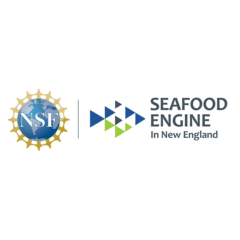 NSF Seafood Engine in New England logo lockup